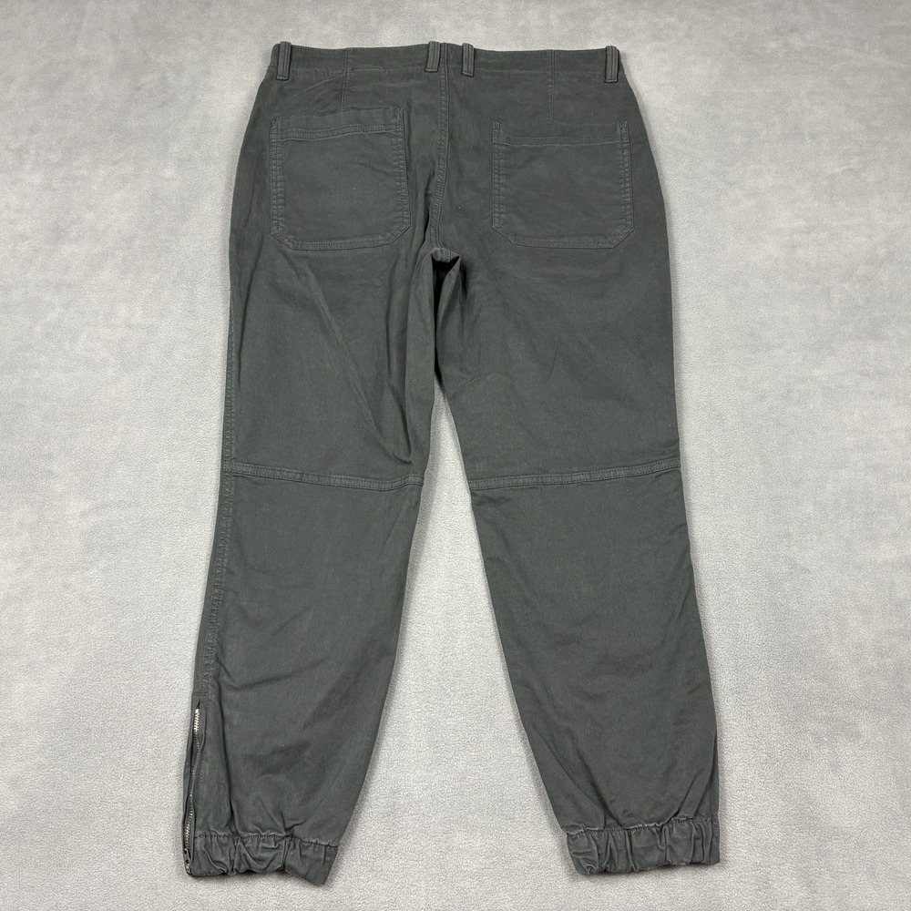 NEW Banana Republic Size 10P Petite Utility Jogger Pants Gray Cotton Stretch - Picture 3 of 9
